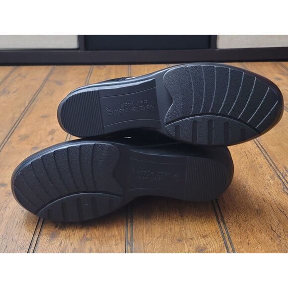 Women's Black and Gray Wedge Ankle Boots - Picture 7 of 8